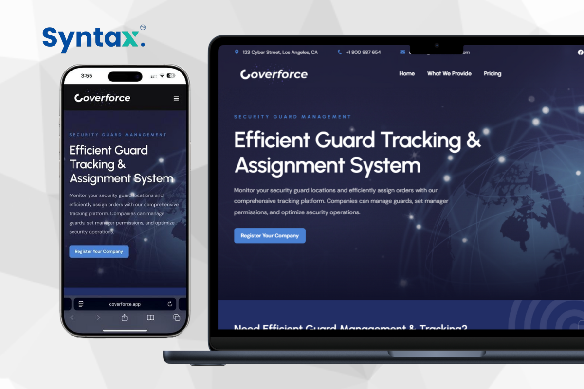CoverForce – Security Tracking & Backup Guard System